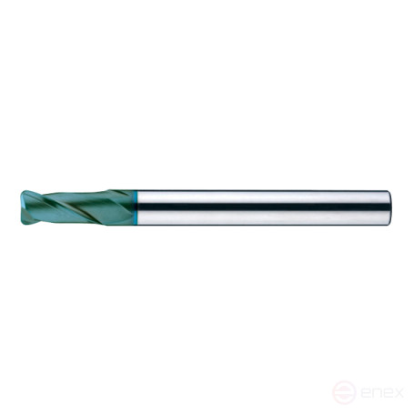 Milling cutter radius D10xR1.5x19x75x10 Z2 TiSiN-nano
