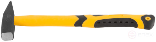 Молоток кованый, фиберглассовая усиленная ручка, антивибрационные накладки, Профи 300 гр.