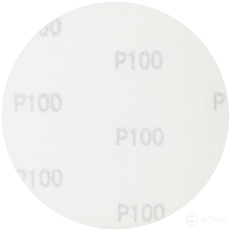 Круги шлифовальные сплошные (липучка), алюминий-оксидные, 125 мм, 5 шт. Р 100