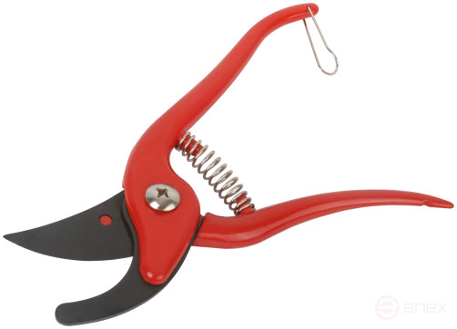 Секатор садовый, режущие кромки внахлест, алюминиевый корпус 200 мм