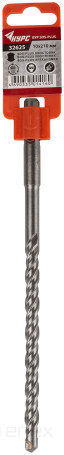 Бур по бетону SDS PLUS с двойной резьбой 10х210 мм