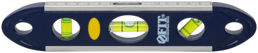 The "Torpedo" level is plastic, 3 eyes, magnetic, with an aluminum frame, Profi 230 mm