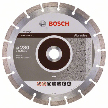 Diamond cutting wheel Standard for Abrasive 230 x 22.23 x 2.3 x 10 mm