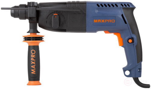 MAX-PRO Rotary hammer mounting 620 W; 0-1000 rpm; 2.5 J; 3 modes; L/W/M-30/24/13; 2.8 kg; SDS-PLUS; anti-vibration handle; rubber inserts; cut