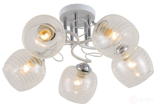Люстра Rivoli Estefany 9131-305 5 х Е27 40 Вт модерн
