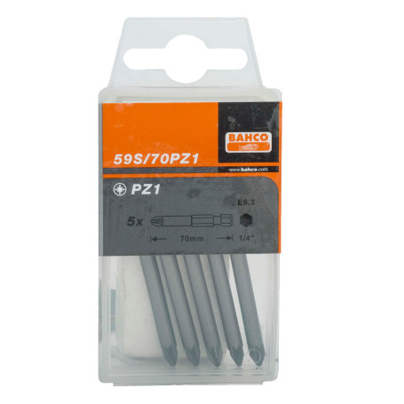 Биты под винты Pozidriv, 70 мм, 2шт 59S/70PZ3-2P