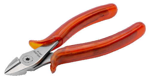 Бокорезы с ручками из ацетата целлюлозы и никель-хромовым покрытием для стальной проволоки, 160 мм