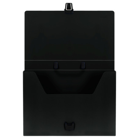 Briefcase folder 1 compartment STAMM "Standard" A4, 1000mkm, locked, plastic, black