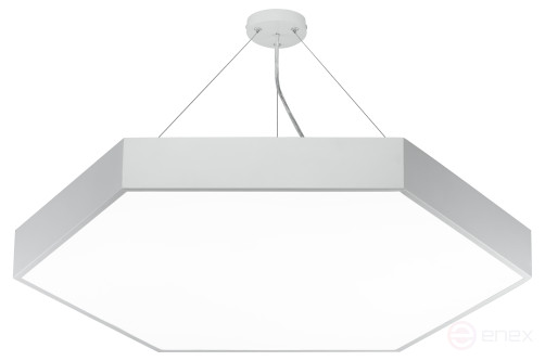 Светильник LED ЭРА Geometria SPO-122-W-40K-066 Hexagon 66Вт 4000К 5300Лм 800*800*80 белый подвесной драйвер внутри