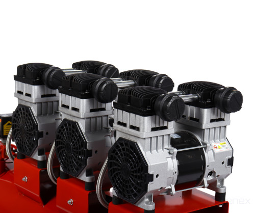 Pneumatic compressor 220V 4.5kW 8atm. 420L/min. receiver-153L oil-free piston GTE