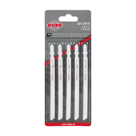 Пилки для электролобзиков RUKO 8019 HSS, 20 шт.