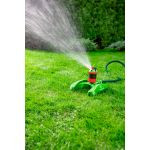 Garden sprinkler, 6 functions, with drive