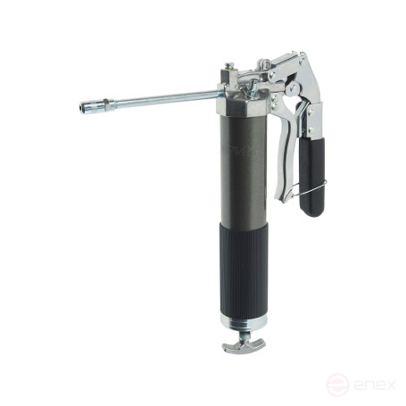 Шприц плунжерный ER-44488N с воздуш. клапаном, для одной руки (400см³; удл. ручаг,раб. давление:245бар, макс:306бар;подача:0,55гр/1 нажатие) ЭВРИКА 1