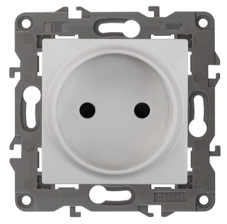 Розетка ЭРА Elegance 14-2105-01 2P 16A-250В IP20 белый