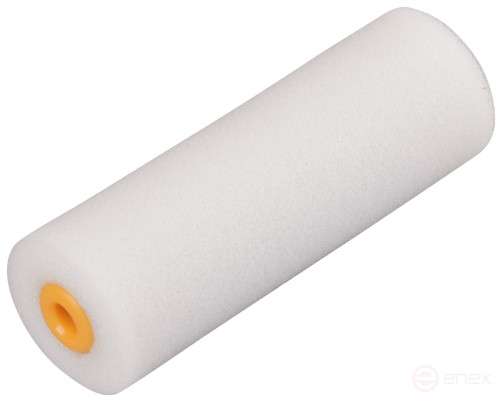 Валик, ядро 35 мм, пенополиэстер, мелкопористый, под 6 мм ручку, желт., 100 мм