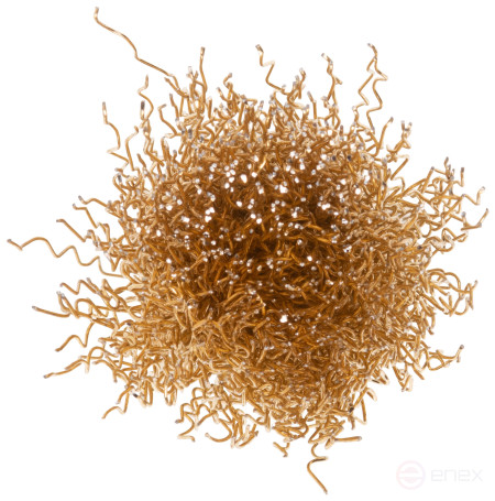 Щетка для дрели, тип "Чашка", латун. витая проволока 0,3 мм, 25 мм, блистер, CUTOP Profi