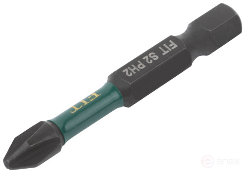 Биты кованые ударные, сталь S2, односторонние 50 мм PH2, Профи 10 шт., блистер