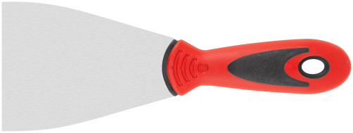 Spatula, stainless steelsteel, rubberized handle 80 mm