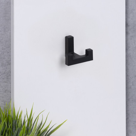 Hook meb. two-horn metal. BENZ black matte AKS