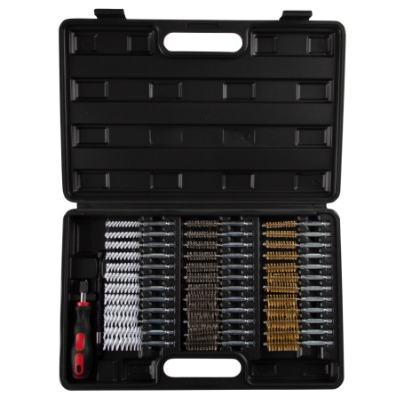 A set of brushes for cleaning spark plug sockets, case, 38 items AFFIX AF10312038C