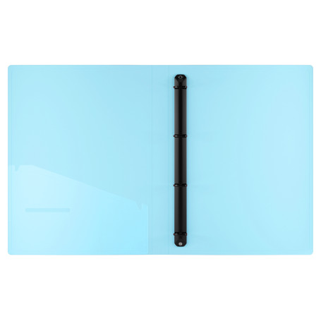 Папка на 4 кольцах Berlingo "Haze" А4, 24 мм, 600 мкм, D-кольца, с внутр. карманом, сиреневая, софт-тач