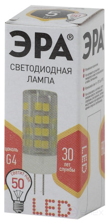 LED ERA Lamp STD LED JC-5W-220V-CER-827-G4 5W Ceramic Capsule Warm White Light G4