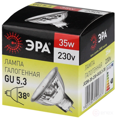 Halogen lamp ERA GU5.3-JCDR(MR16)-35W-230V-CL 35W soffit Warm white light GU5.3