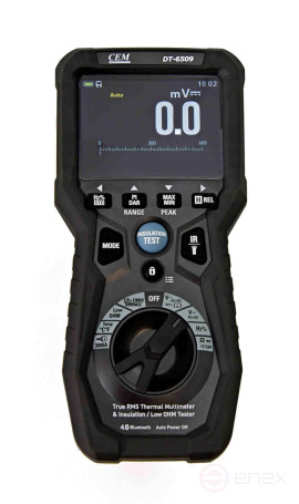 DT-6509 Измеритель сопротивления изоляции Микроомметр высокого разрешения с мультиметром True RMS