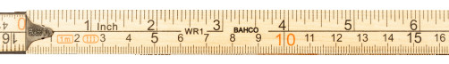 5-section metric wooden folding ruler 1 m