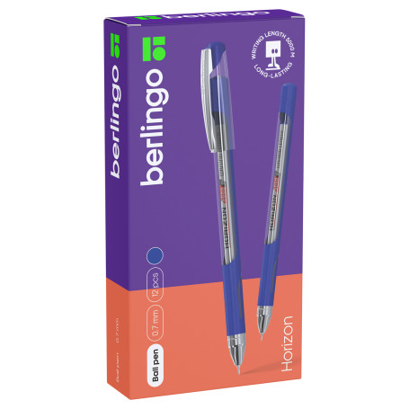 Berlingo "Horizon" ballpoint pen blue, 0.7 mm