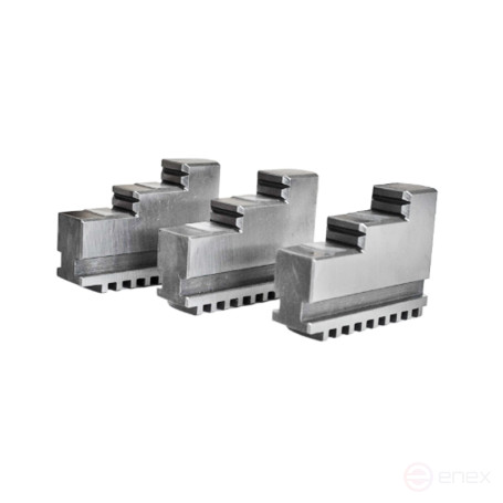 Кулачки к патрону токарному 250 3шт компл. прямые полка 11,8 ширина 27 J=10 L=105 мм, высота 73 D=14 мм, d=35 мм Beltools