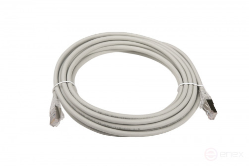 WRline WR-PC-RJ45-FTP-5E-5-GY Patch cord F/UTP, category 5e, 2xRJ45, shielded, grey, LSZH, 5m