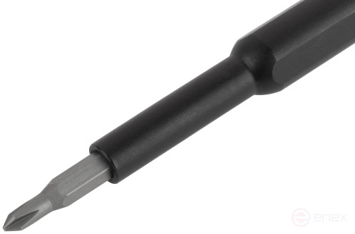 Screwdriver with bits for precision work, 24-bit S2 steel, aluminum case, Pro