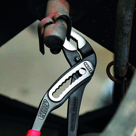 KNIPEX ALLIGATOR® adjustable pliers, 42 mm (1 1/2"), turnkey 36 mm, L-180 mm, gray, 1-k handles