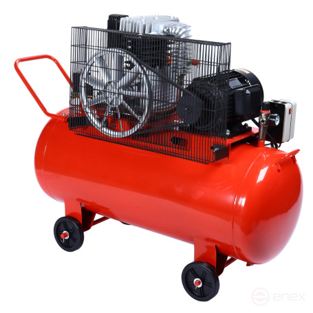 Pneumatic compressor 380V 4.0kW 8atm. 500l/min. receiver-200L portion. remen. single-stage GTE