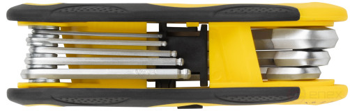 Ключи шестигранные с шаром CrV 8 шт. (1,5-8 мм) складные