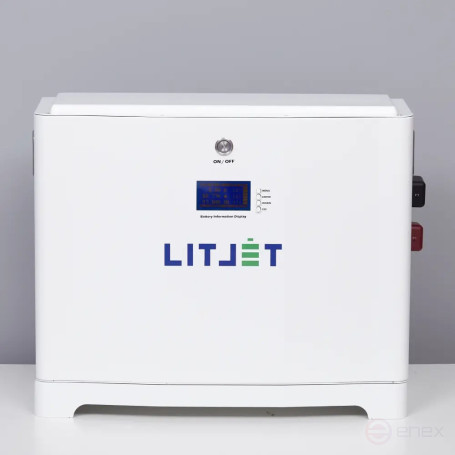 Lithium traction battery LITJET SMART LiFePO4 (powerwall) 51.2V 100Ah 5kWh