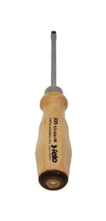Felo Screwdriver with wooden handle impact SL 4.5X0.8 33504590