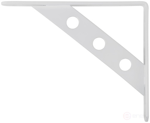 Уголок-кронштейн усиленный белый 150х125 мм