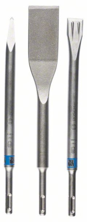 Set of 3 chisels with shank SDS plus 250; 250; 260 x 20; 40 mm