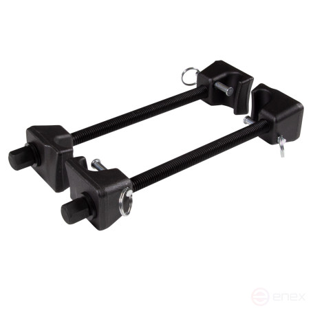 Shock absorber spring coupling, 300 mm, with clamps, single hook, 2 pieces MASTER 100-05301