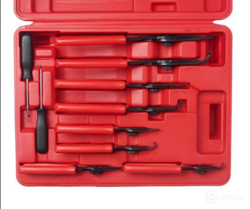 Съемник колец стопорных 10 предметов JTC