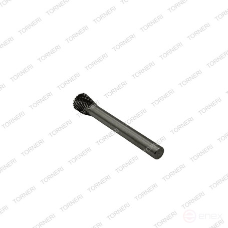 Carbide borehole type N101106 (reverse cone), 10.0 mm, shank 6 mm, double notch TORNERI T018449