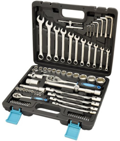 Tool Kit 77 prem. 1/2" 1/4"DR, CrV AUTOVIRAZH AV-212077