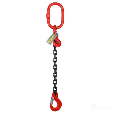1,12t 2m OCALIFT 1M Chain Sling with shorteners Glazed Chain 8kl G80