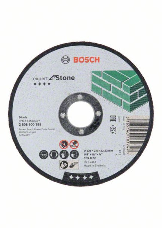 Cutting wheel, straight, Expert for Stone C 24 R BF, 125 mm, 2.5 mm