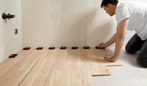 AV2 Spacer for laying parquet, laminate and tiles 20/89, 4 pcs, quick adjustment of the distance to the wall from 5 to 20 mm
