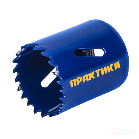 Коронка биметаллическая ПРАКТИКА 38 мм (1шт), клипса (035-974)