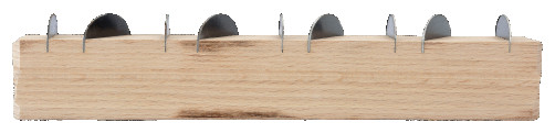Штукатурный выравниватель со скругленными лезвиями, на деревянном основании 225 x 35 x 20 мм