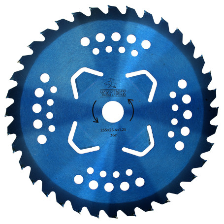 Диск для триммера 255 х 25.4 х 36 Blue, п/к 25.4х22мм, Чеглок (50)